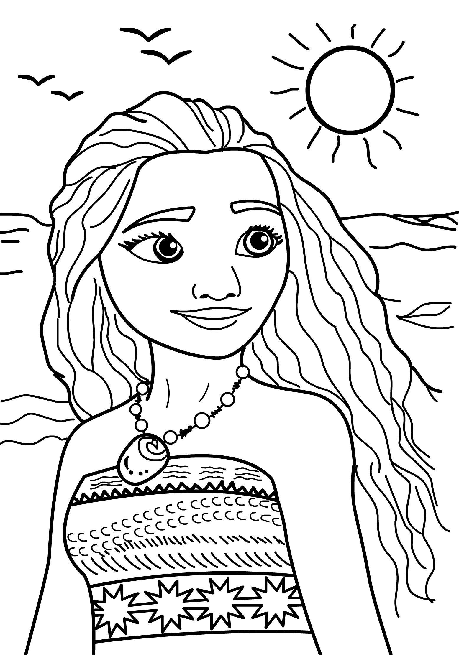 199+ Moana Coloring Pages 121