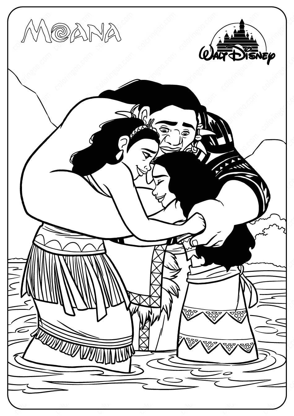 199+ Moana Coloring Pages 123