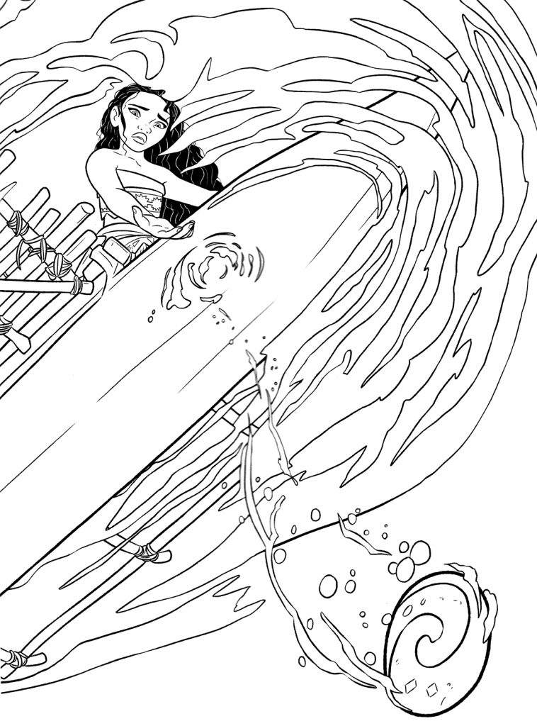 199+ Moana Coloring Pages 126