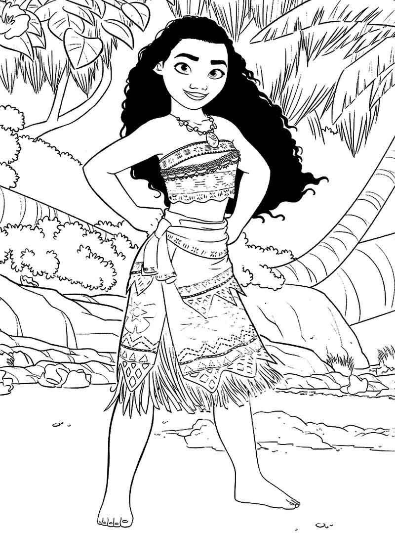 199+ Moana Coloring Pages 127