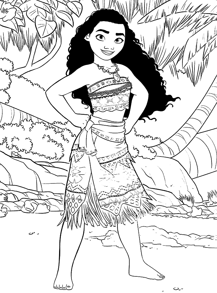 199+ Moana Coloring Pages 13