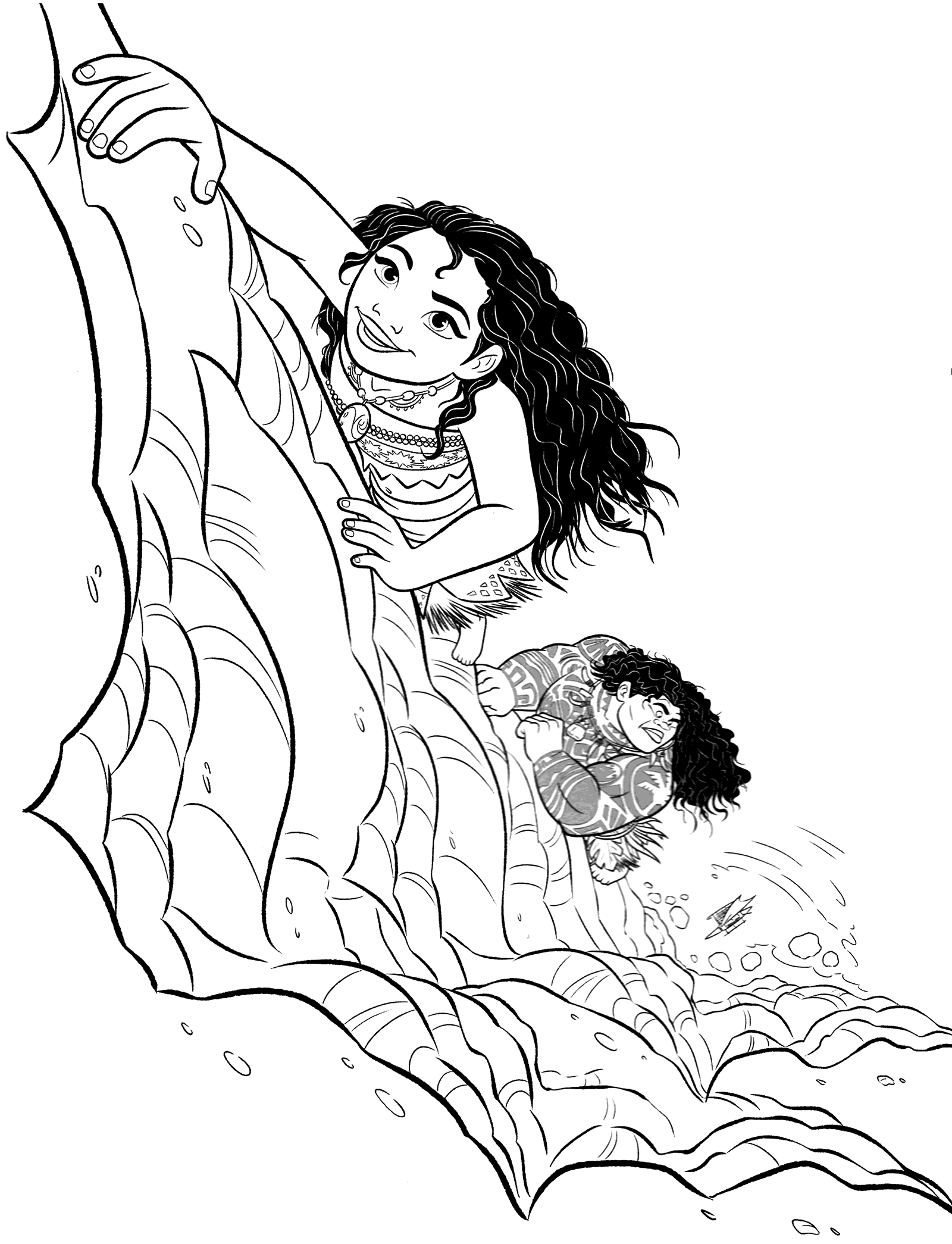 199+ Moana Coloring Pages 134