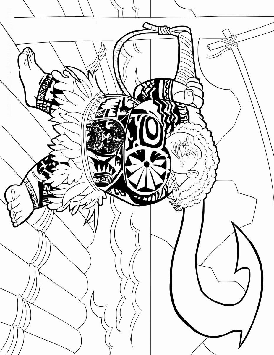 199+ Moana Coloring Pages 135