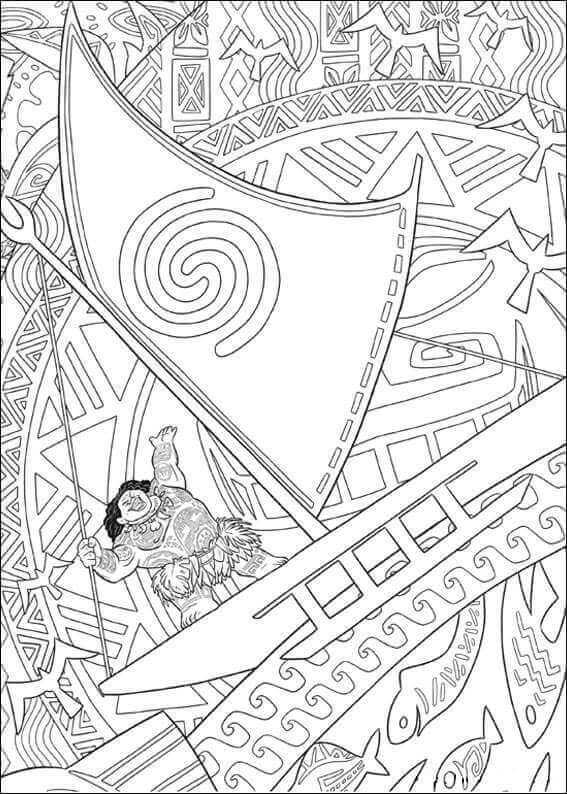 199+ Moana Coloring Pages 146