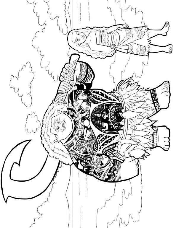 199+ Moana Coloring Pages 149