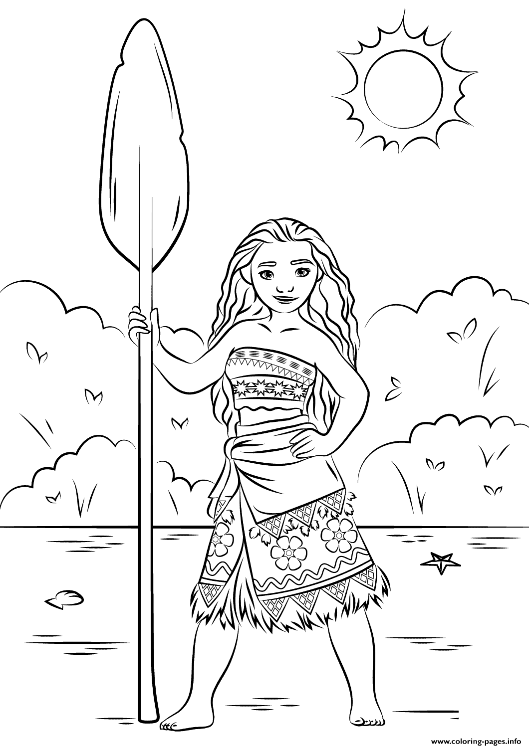 199+ Moana Coloring Pages 15