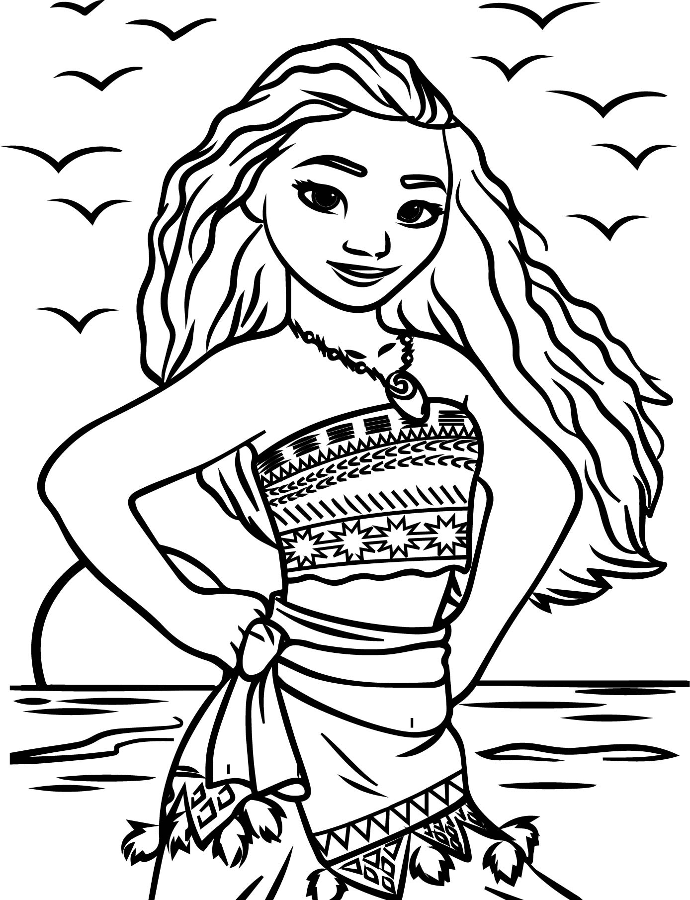 199+ Moana Coloring Pages 151