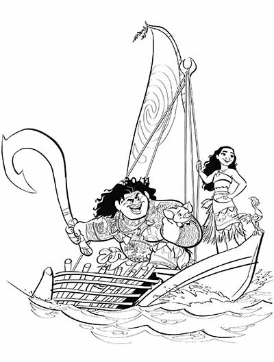 199+ Moana Coloring Pages 152