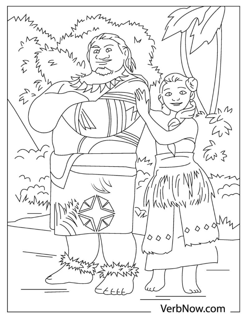 199+ Moana Coloring Pages 156