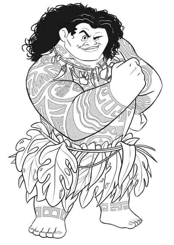 199+ Moana Coloring Pages 158