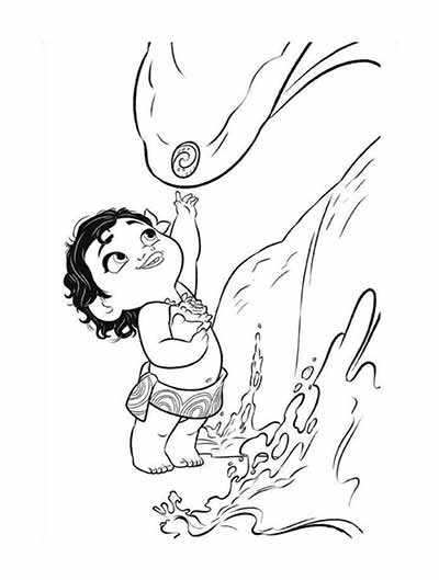 199+ Moana Coloring Pages 159