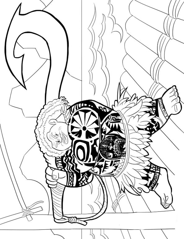 199+ Moana Coloring Pages 160