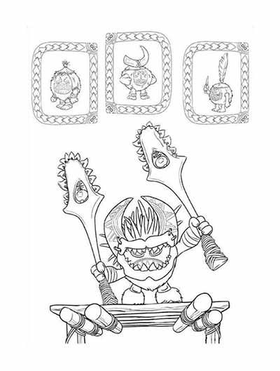 199+ Moana Coloring Pages 165