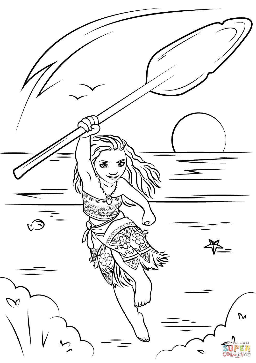 199+ Moana Coloring Pages 166