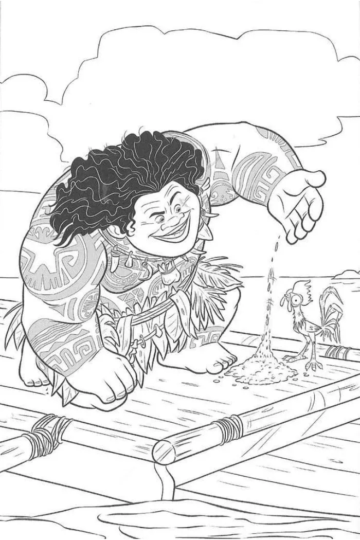 199+ Moana Coloring Pages 167