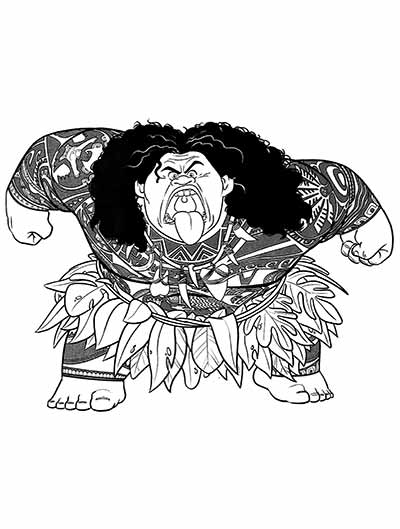 199+ Moana Coloring Pages 168