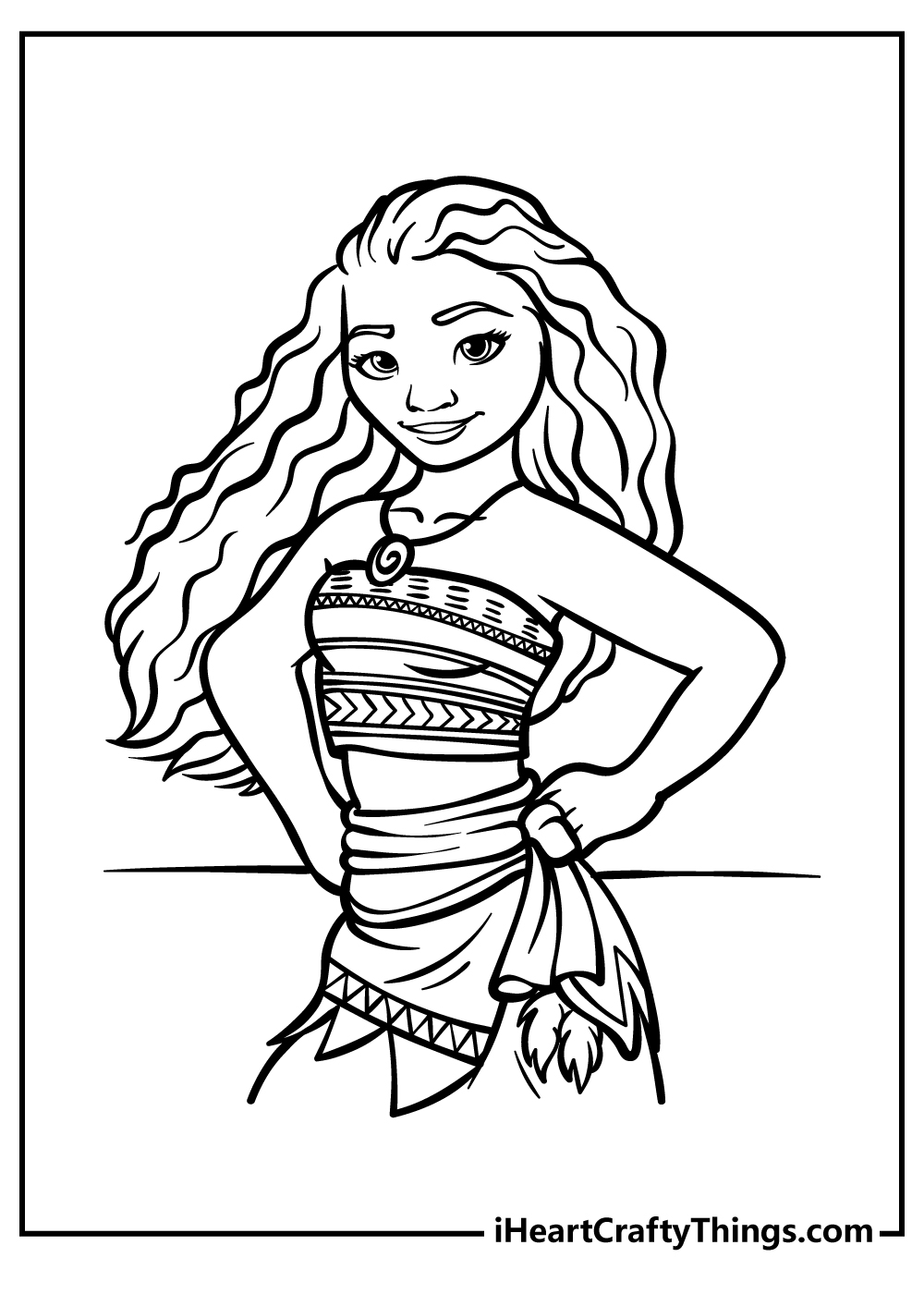 199+ Moana Coloring Pages 17