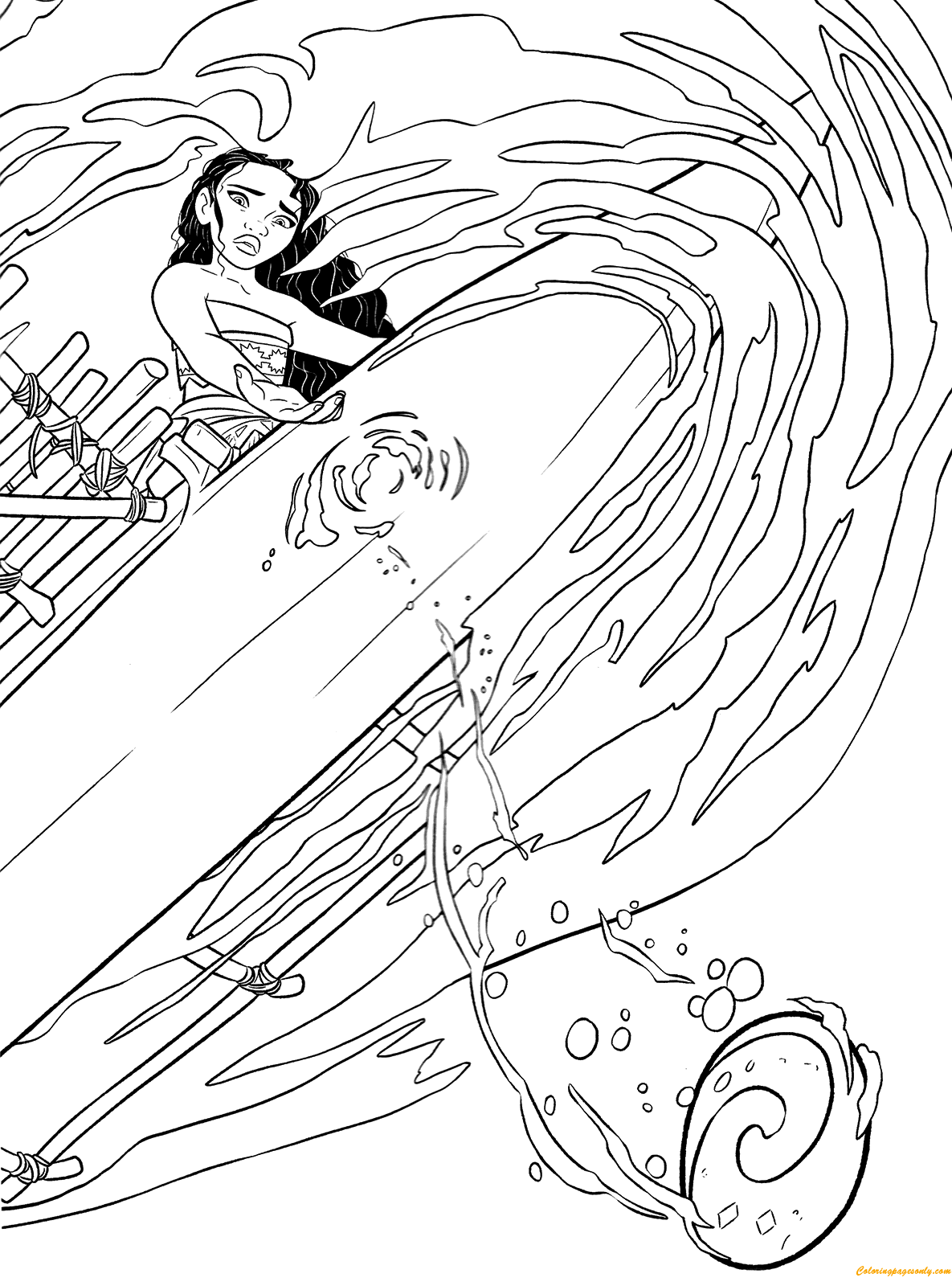 199+ Moana Coloring Pages 174