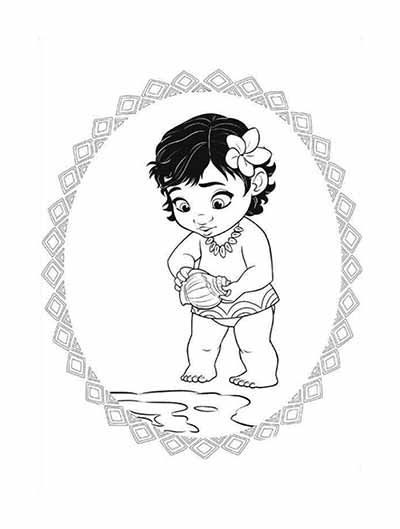 199+ Moana Coloring Pages 178