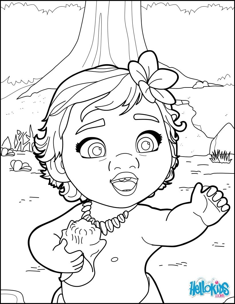 199+ Moana Coloring Pages 179