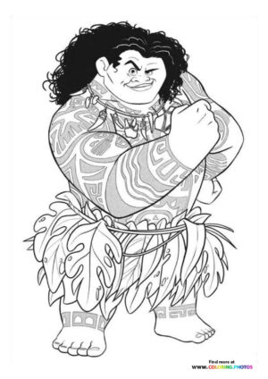 199+ Moana Coloring Pages 180