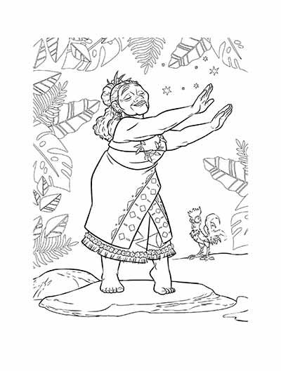 199+ Moana Coloring Pages 189