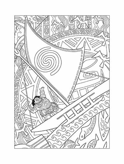 199+ Moana Coloring Pages 191