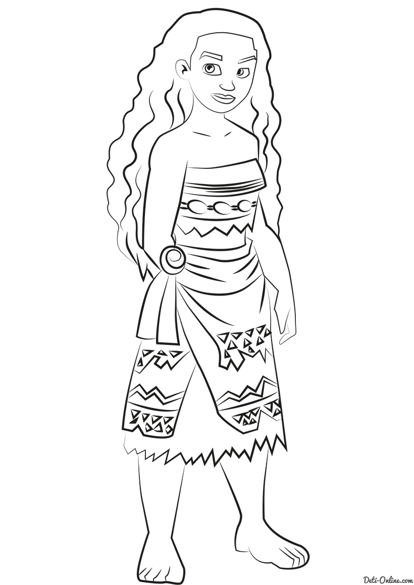 199+ Moana Coloring Pages 21