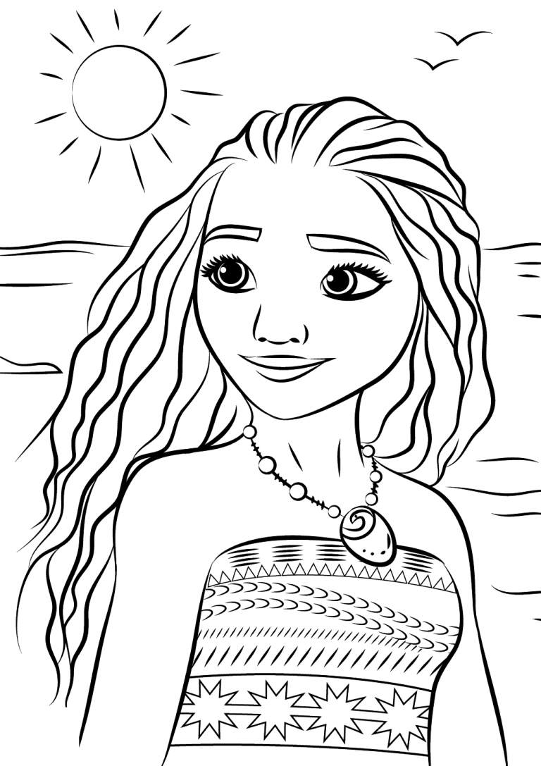 199+ Moana Coloring Pages 27