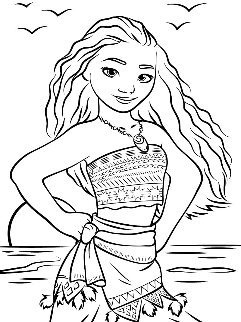 199+ Moana Coloring Pages 31