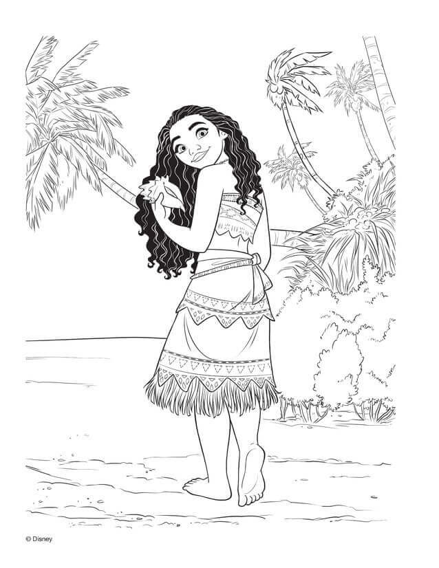 199+ Moana Coloring Pages 36