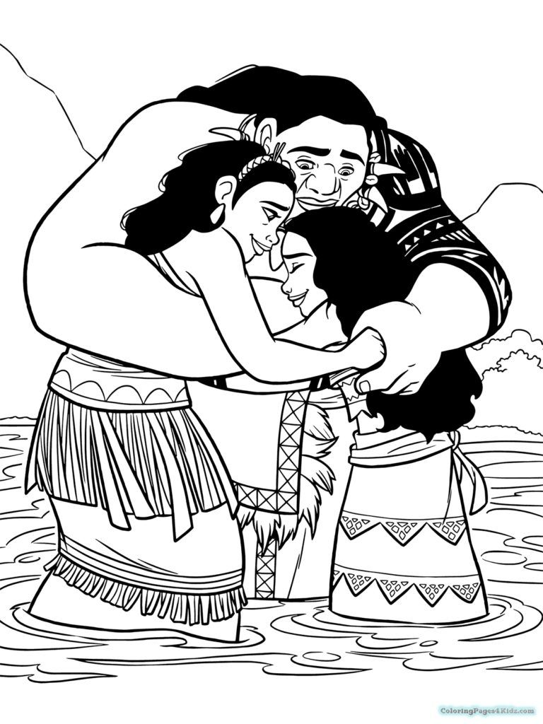 199+ Moana Coloring Pages 37