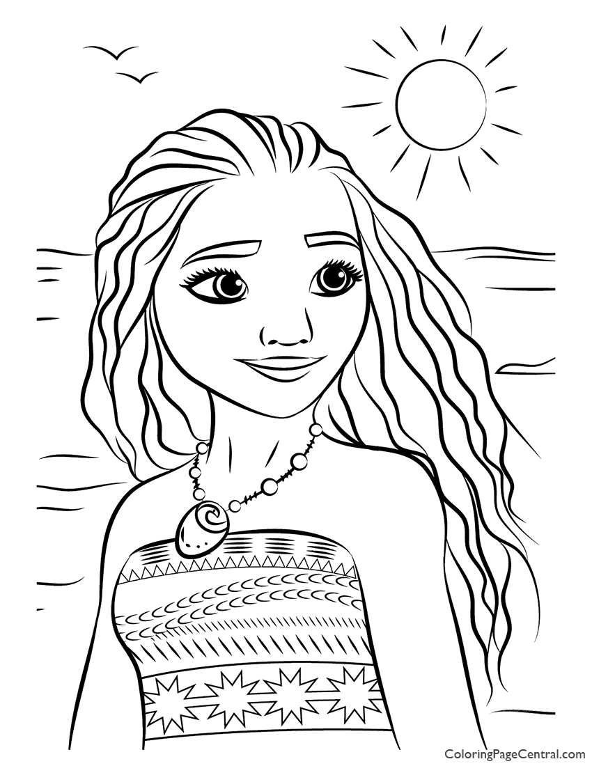 199+ Moana Coloring Pages 42