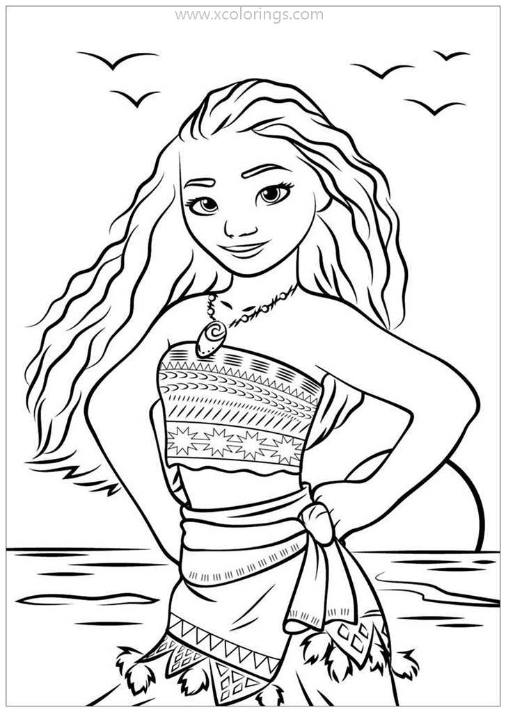 199+ Moana Coloring Pages 44