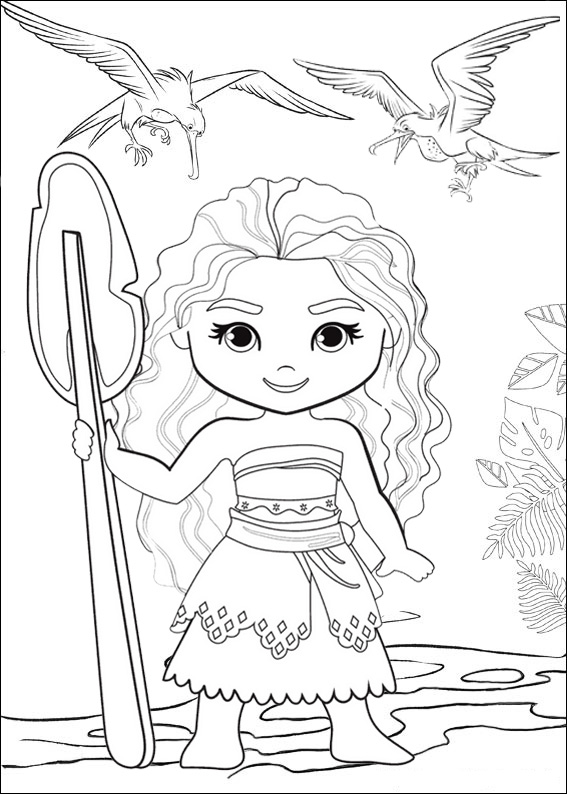 199+ Moana Coloring Pages 48