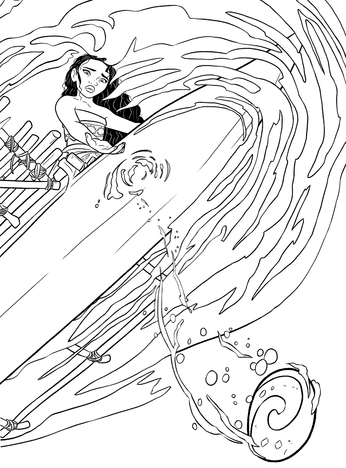 199+ Moana Coloring Pages 50