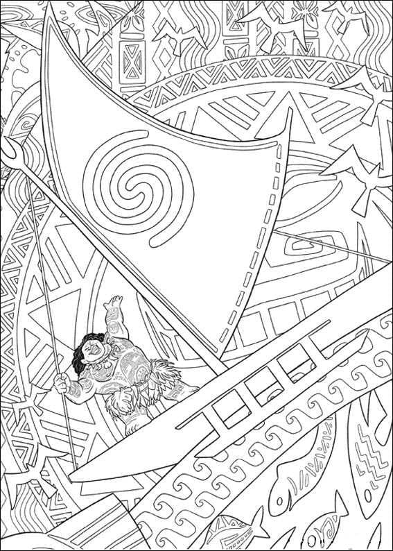 199+ Moana Coloring Pages 52