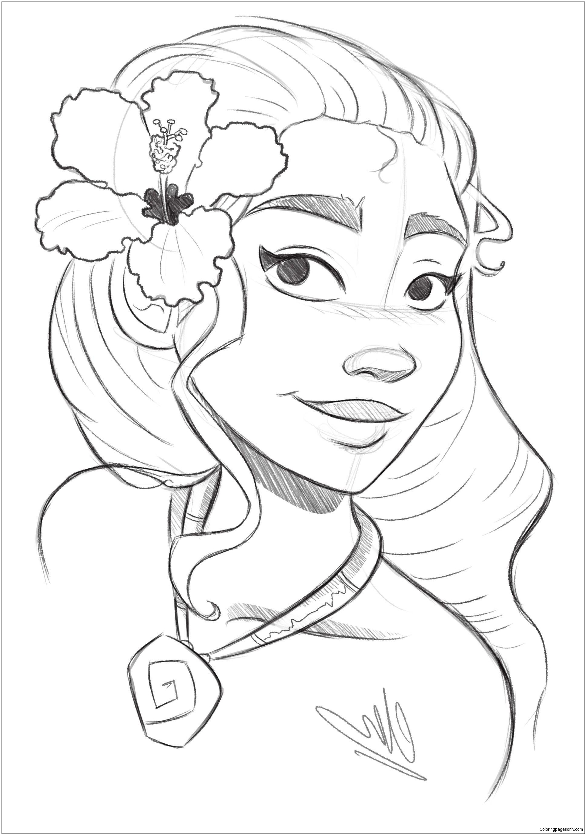 199+ Moana Coloring Pages 57