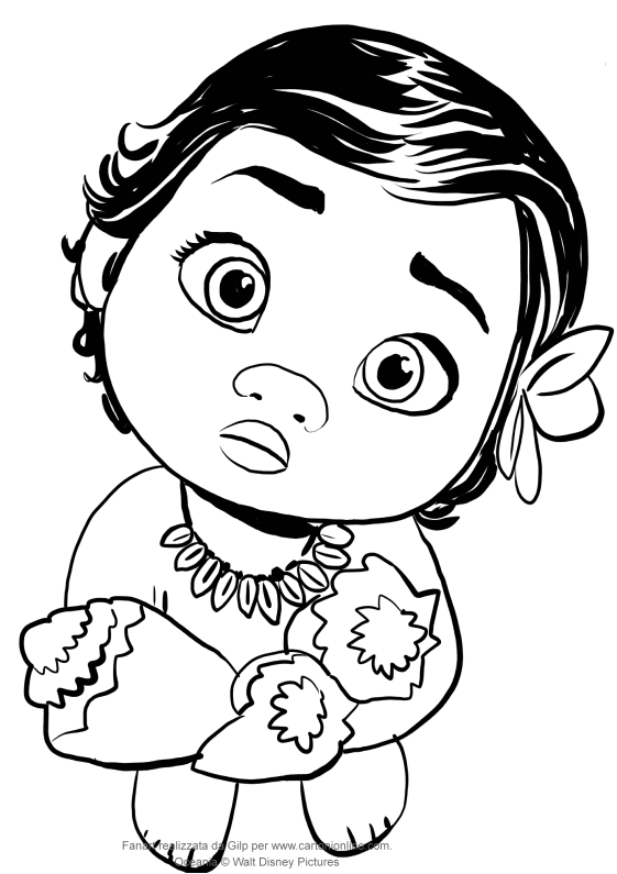 199+ Moana Coloring Pages 61