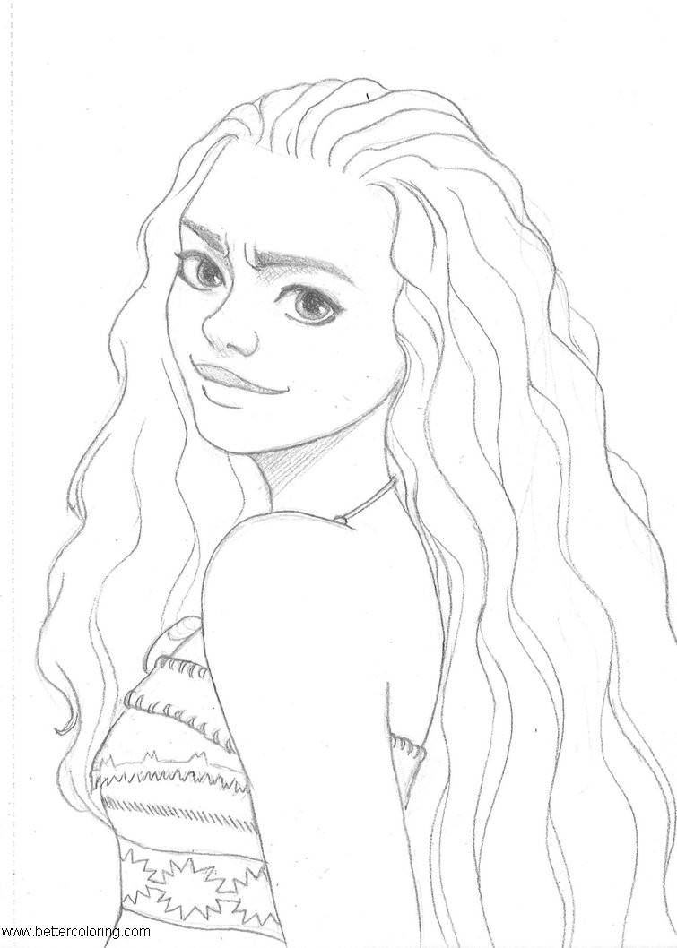 199+ Moana Coloring Pages 62