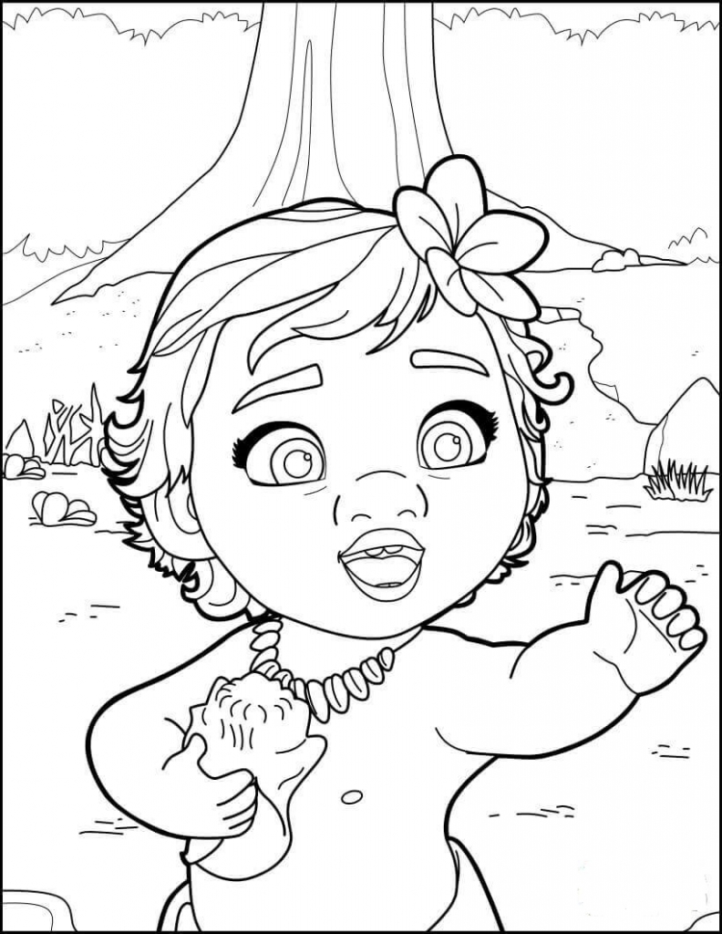 199+ Moana Coloring Pages 64