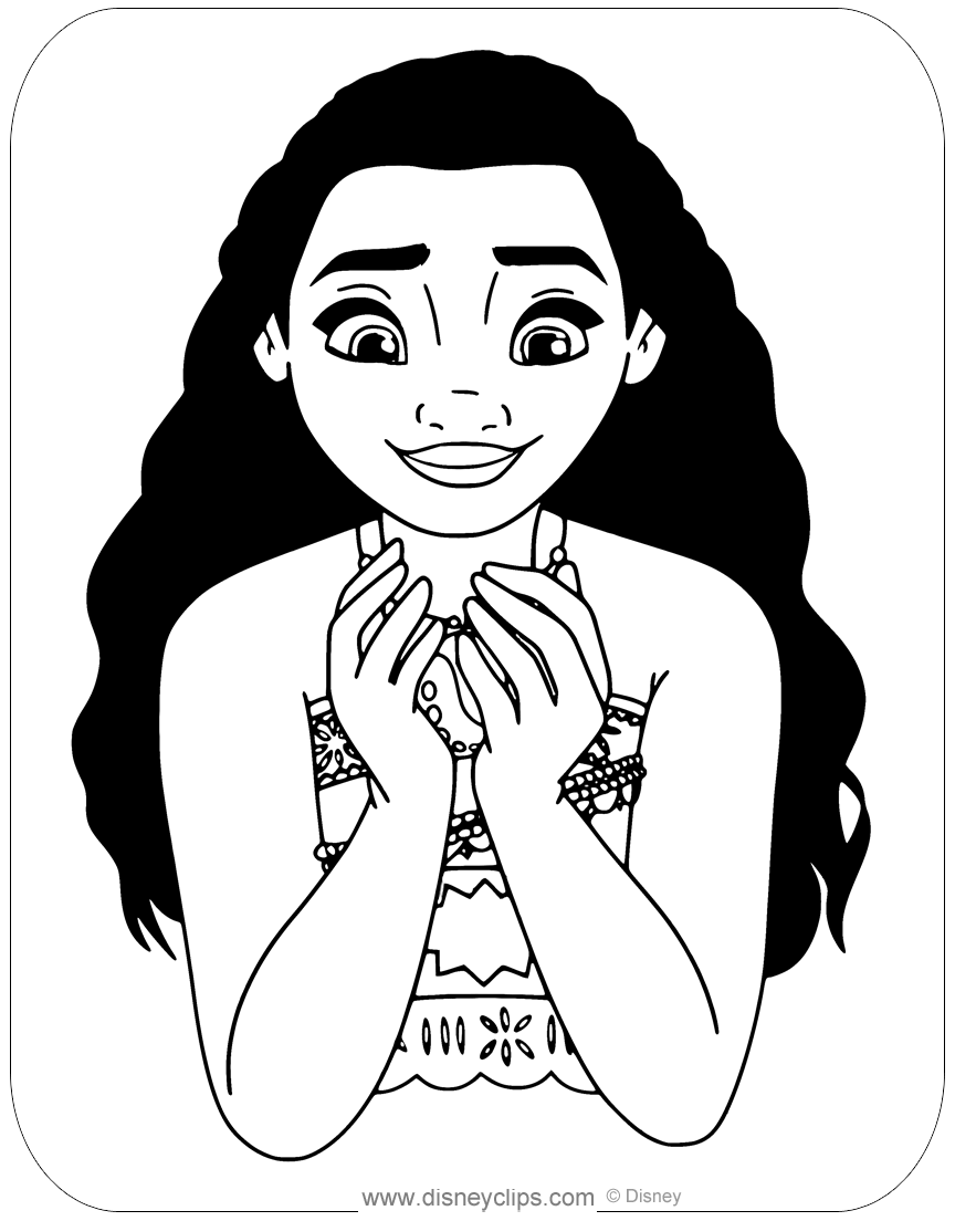 199+ Moana Coloring Pages 74