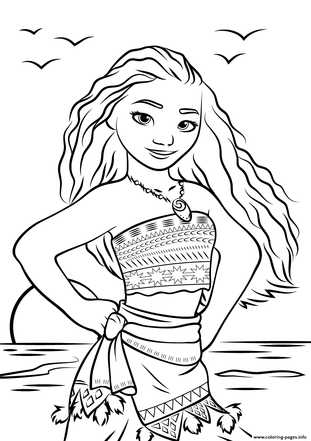 199+ Moana Coloring Pages 77