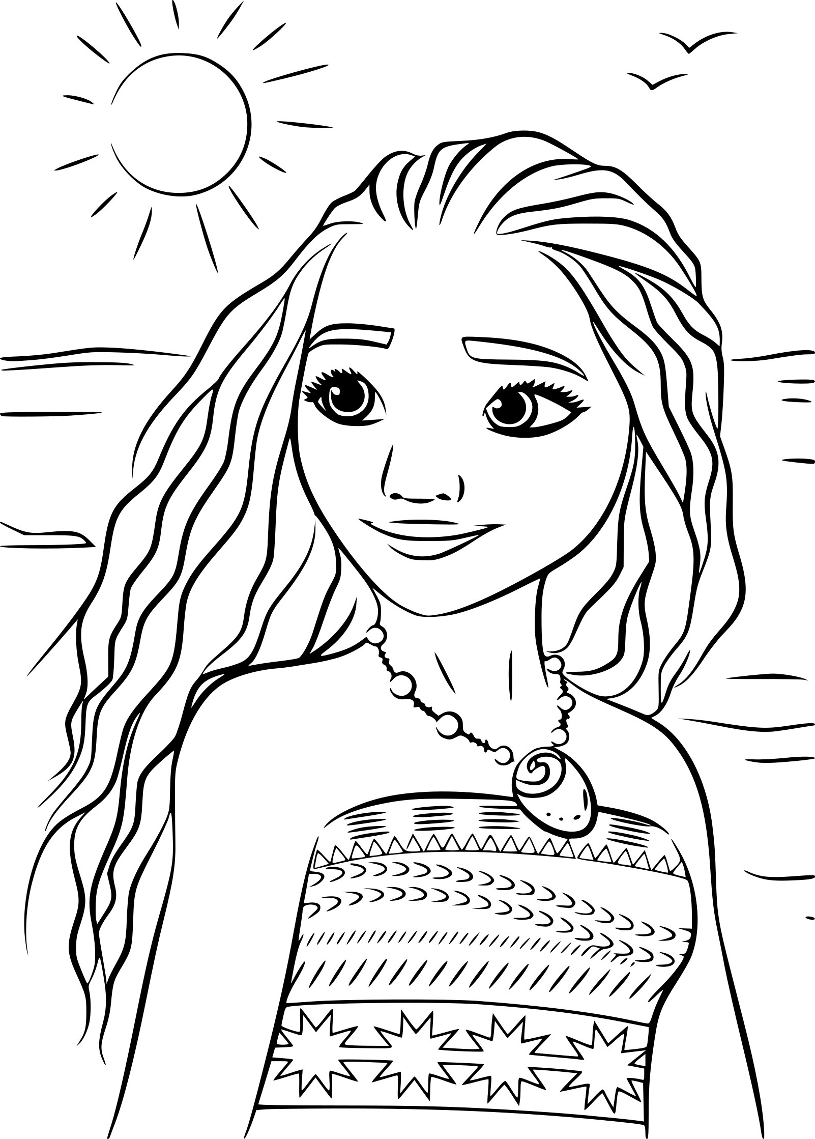 199+ Moana Coloring Pages 78