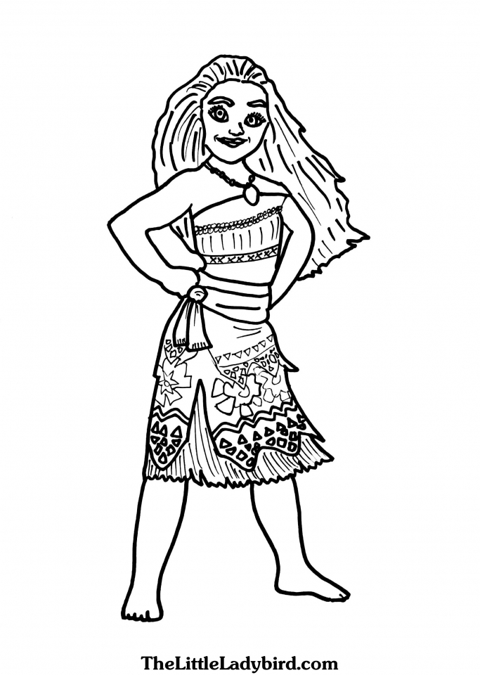 199+ Moana Coloring Pages 82