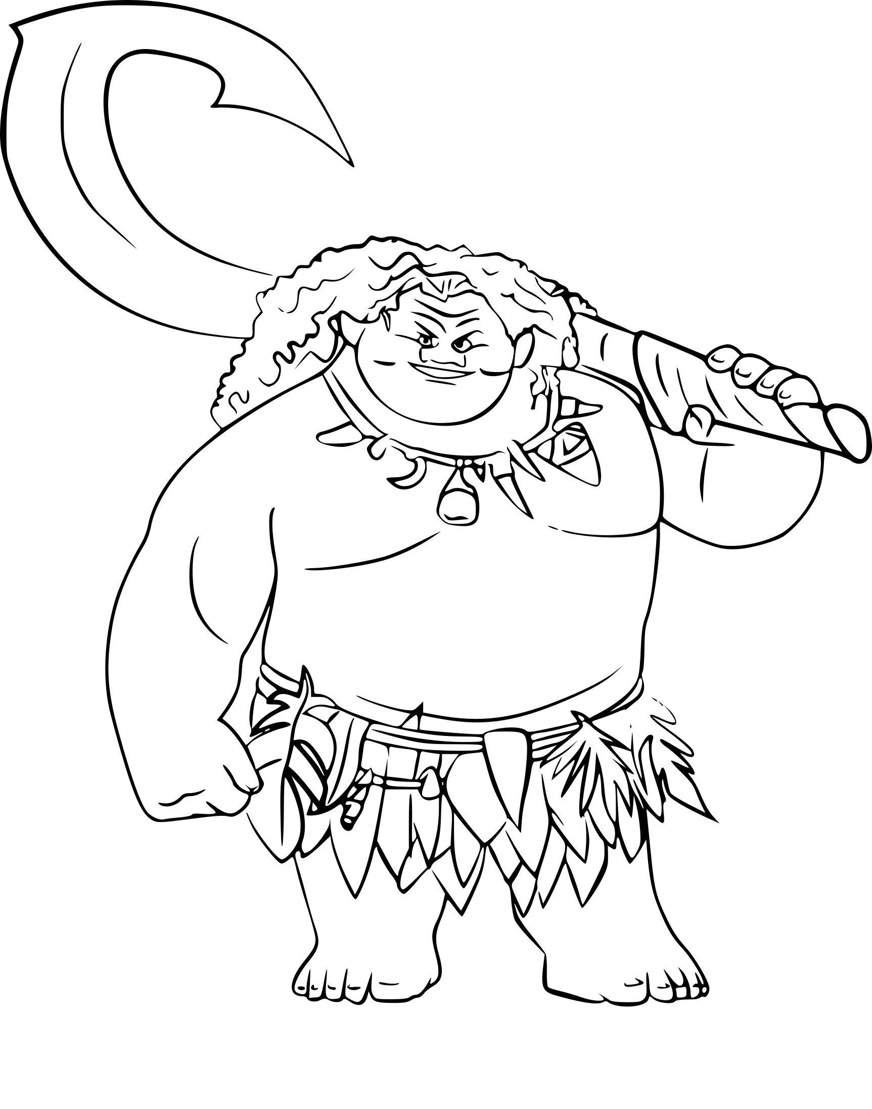 199+ Moana Coloring Pages 9