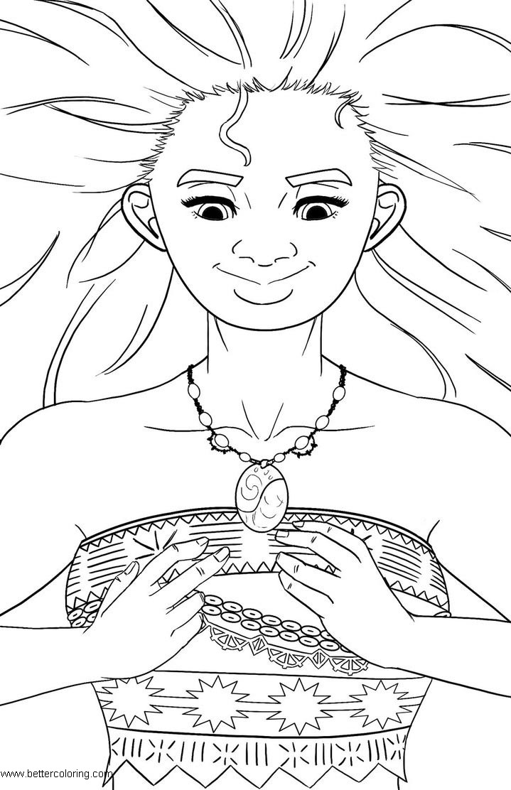 199+ Moana Coloring Pages 93