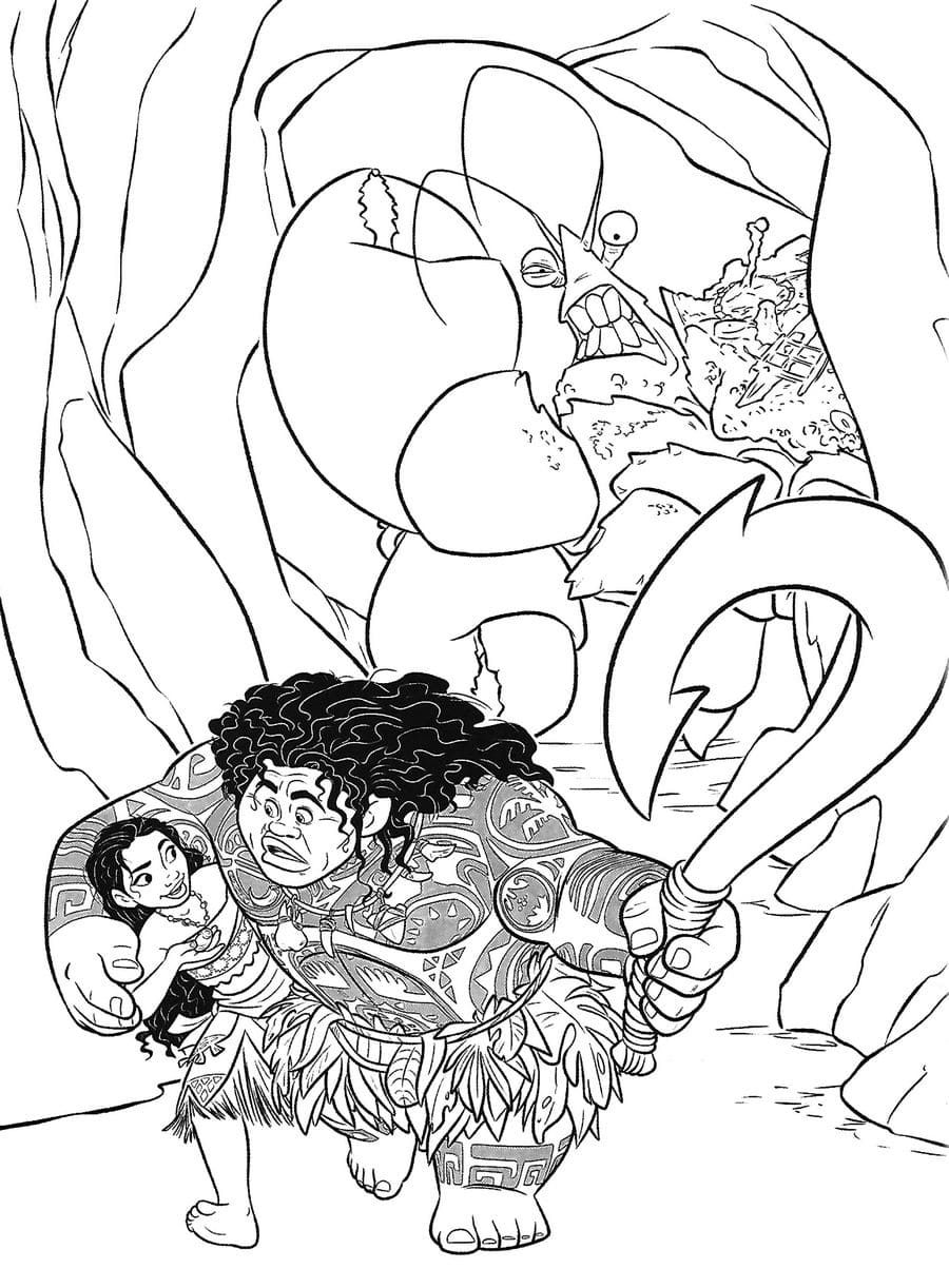 199+ Moana Coloring Pages 94