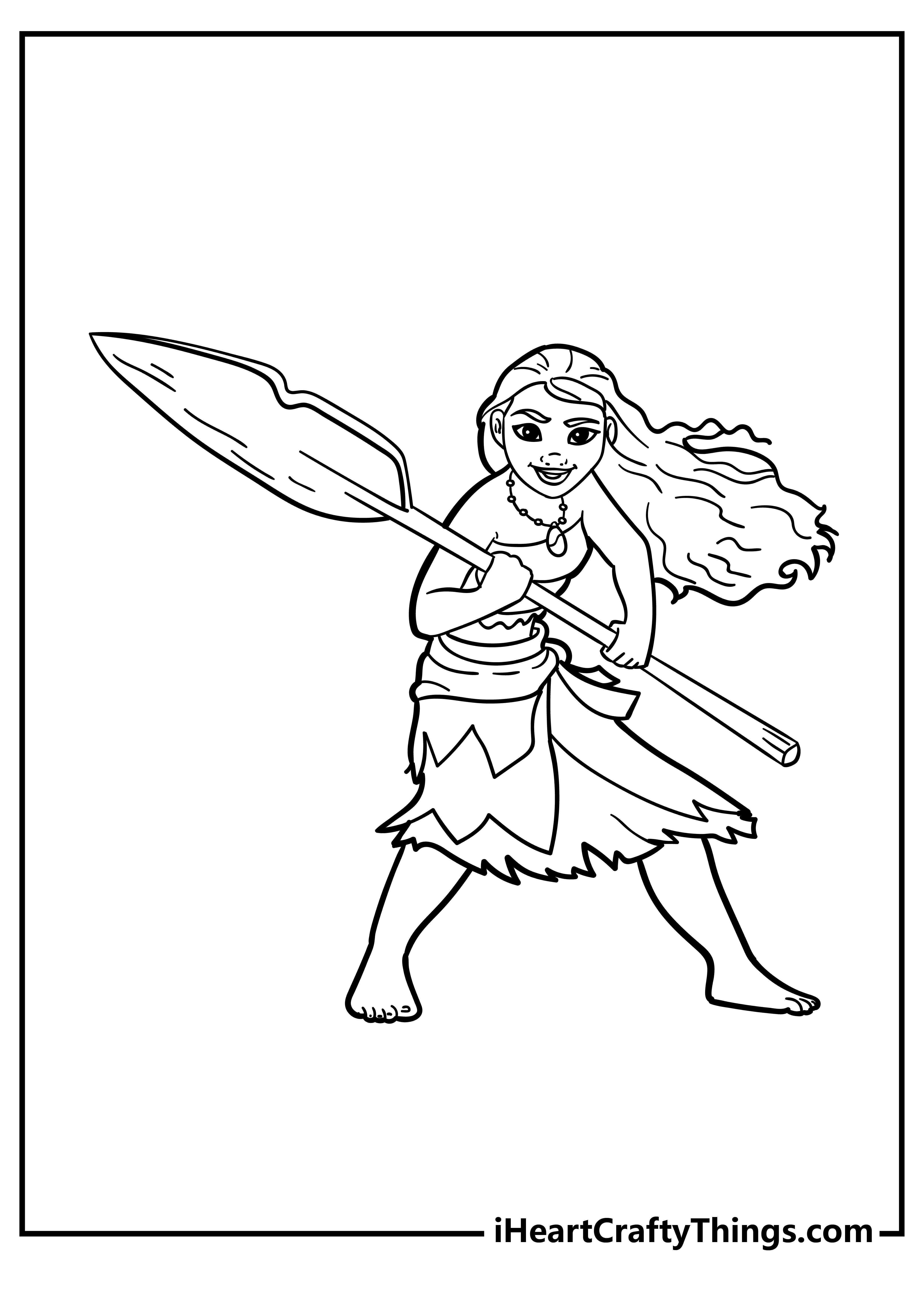 199+ Moana Coloring Pages 99