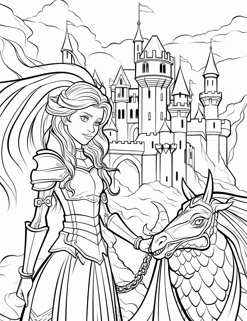 200+ Coloring Page Dragon: Fire Up Your Creativity 113